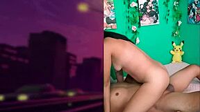 mexican milf with brown eyes moans in missionary orgasm