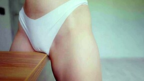 kinky teen rubs wet pussy through panties and jeans in wild compilation