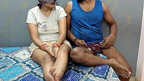 Hot Damn! Bhabhi feeds boob juice in steamy desi hindi audio sex!