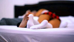 Shy colegiala bangs brother's friend in motel during family dinner