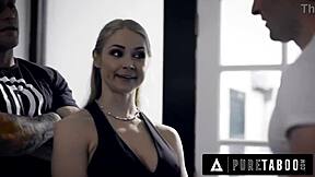 Sarah Vandella's Sloppy Deepthroat And Riding In The Office