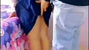 Guy cleans pool then fucks latina wife's wet ass!