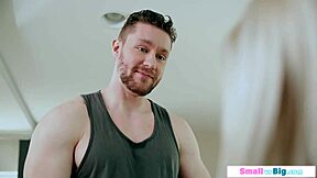 Officer Searches Teen's Small Tits For Hidden Merchandise In Garage