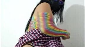 She Opens Pussy, Inserts Pink Dildo, Shows Wet Pussy