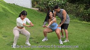 Workout Routine Ends In Hot Sex With Tattooed Latina Riding Cock