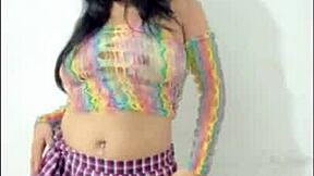 She Opens Pussy, Inserts Pink Dildo, Shows Wet Pussy