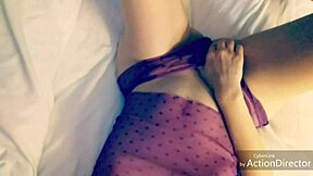 Hot Teen Masturbates Her Wet Pussy, Getting Horny and Satisfied