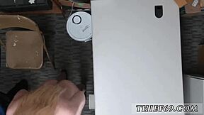 Police exam turns wild with big tit blonde cop in uniform chaos