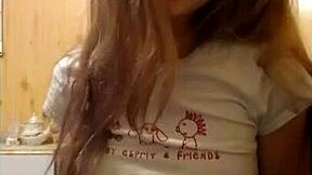 Young Lonely Blond Masturbates Hard Until She Cums