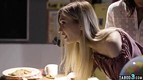 teacher orders stepmom to spank and punish stepdaughter 😈