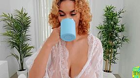 crystal chase enormous titties in morning routine 😏