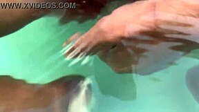 i got underwater creampie and dildo in my shaved pussy