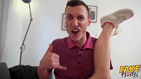 Amateur 18yo Ebony Cutie Rough Face Fucked By Big Cock Casting Dude?