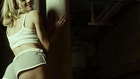 stunning blonde teen amelia strips and shows off her curvy body