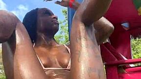 Her Wild Public Flashing In Jamaica!