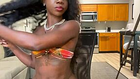 Lola Black Licks Dildo Backstage! Want To See?