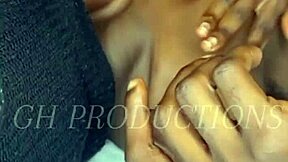 Real African couple MASSAGES each other's BODIES in hot foreplay