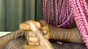 Real African couple MASSAGES each other's BODIES in hot foreplay