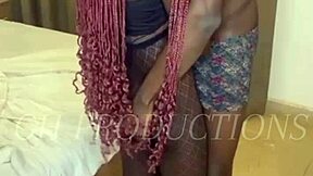 Real African couple MASSAGES each other's BODIES in hot foreplay