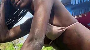 Her Wild Public Flashing In Jamaica!