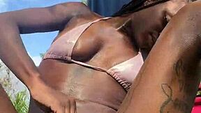 Her Wild Public Flashing In Jamaica!