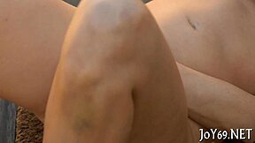 teen babe toys her tight pussy with wild hunger