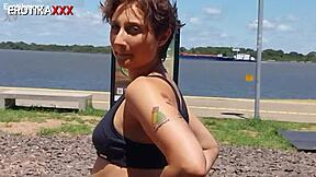 i let my fat virgin friend fuck my chubby milf pussy and cum inside