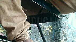 Up skirt playing with an african teen 18+ slut i met at the park public making out 😏