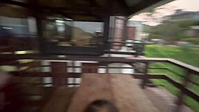 Skinny stepdaughter fucking stepdad on balcony, who cares? 😏