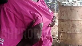 Up skirt playing with an african teen 18+ slut i met at the park public making out 😏