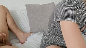 Givin a quick handjob without much interest, ya know