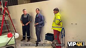 teen hits multiple orgasms as boss pounds her at work