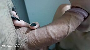 Young amateur giving oral