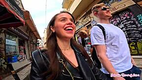 Intense Shower Sex with Petite Brunette in Athens Vlog