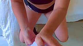 Big Round Ass Latina Girl Rides Big Black Cock