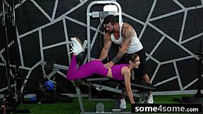 three curvy teens blackmail for free gym memberships