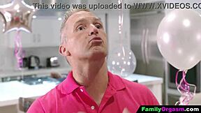 Skinny 18-Year-Old Teens Engage in Orgy with Stepfathers in Cowgirl and Group Action