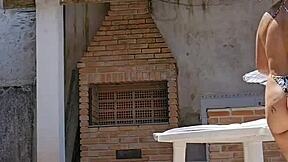 Wife Wears Tight Body At Pool, Husband Watches Silently.