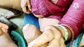 Indian Desi Bhabhi Screws Neighbor Boys in Steamy Bathroom Action