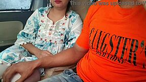 Cute Saara Bhabhi Drilled by Huge Dick in Car.