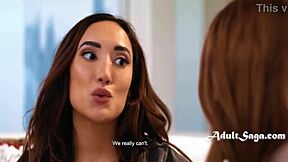 Milf fucks the neighbor's girl Chloe Amour while Myra moans wet pussy licking 😏