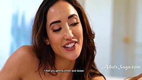 Milf fucks the neighbor's girl Chloe Amour while Myra moans wet pussy licking 😏