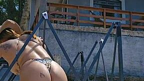 Wife Wears Tight Body At Pool, Husband Watches Silently.