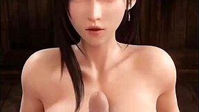 Final Fantasy girls deliver steamy blowjob action in compilation