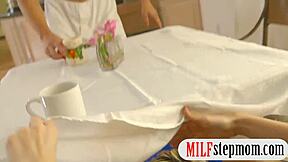 milf licked pussy and enjoyed 3some sex with pervy dude