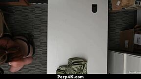 Loss Prevention Officer Catches Teen Stealing and Drills Her Hard at Work - Perp4k