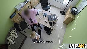 Sweet Teen Blonde Drills Pussy for Cash in Naughty Loan Interview