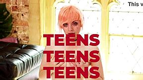 British Teen 18+ Lana Harding in Her First Homemade Scene