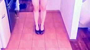 Cute Tranny Veronica Trains with Dildo - Curious to See?