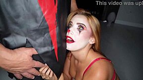 Agatha Vega Fucked Hard in Creepy Clown Costume